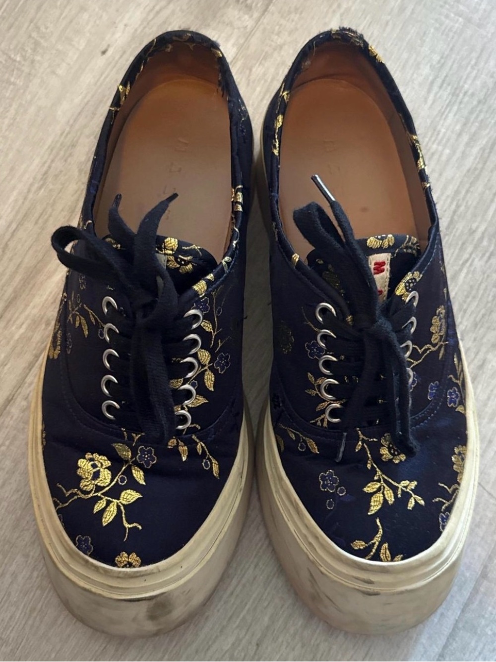 Marni Platform Brocade Sneakers – Size 38 (Includes Dust Bag)